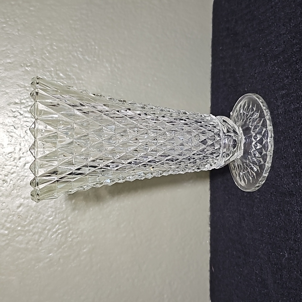 Indiana Glass Diamond Point Vase